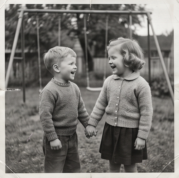 A preserved childhood photograph